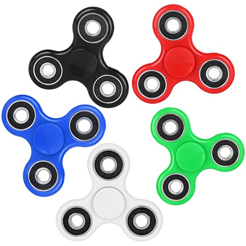 Fidget Toy Spinners 5 Pack Color Stress Relief Toys