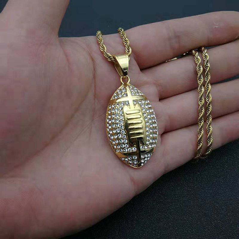 Woowooh Football Necklace