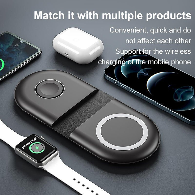 Woowooh Portable Folding 3 in 1 Wireless Charger