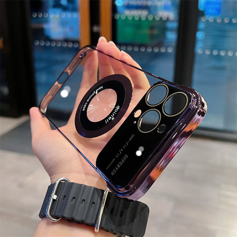 Magnetische iPhone-Hülle mit randlosem Doppelkreis