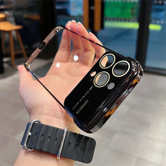 Randlose iPhone-Hülle mit Linsenfolie und großem Fenster