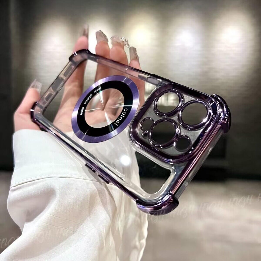 iPhone Case Megnetic Anti-drop Corners - Purple