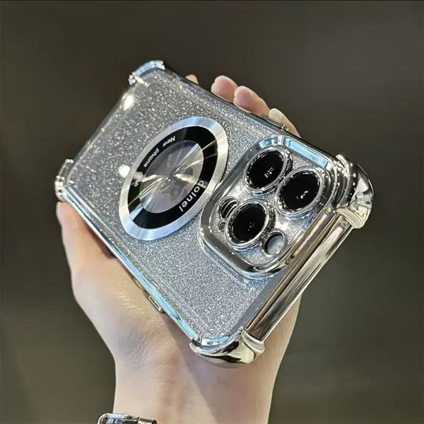 iPhone Case Megnetic Gradient Sequin Anti-drop Corners