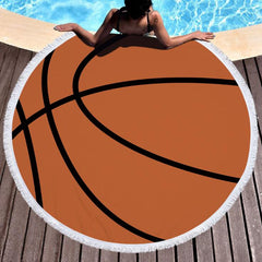 Basketball 3D Beach Towel