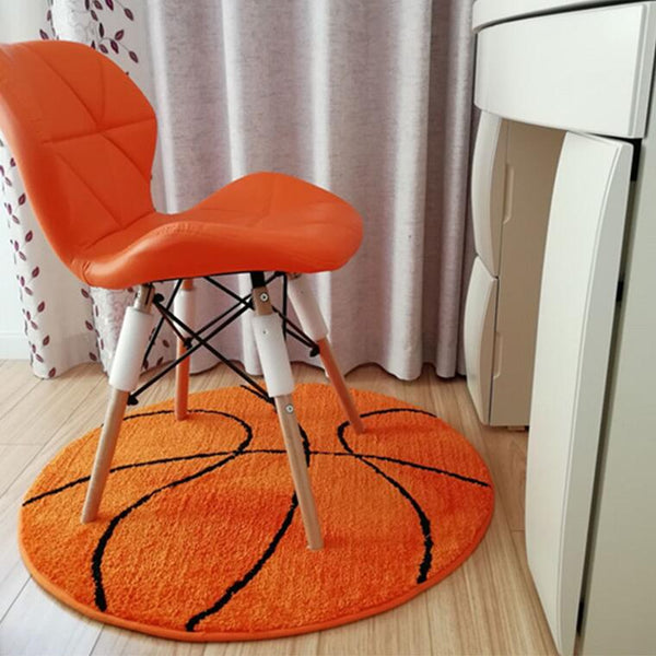 Basketball Round Kids Rug Size 31.5"