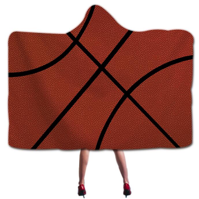 Basketball Sports Hooded Blanket