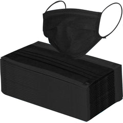 Disposable Antiviral Face Mask 3 Layers Black