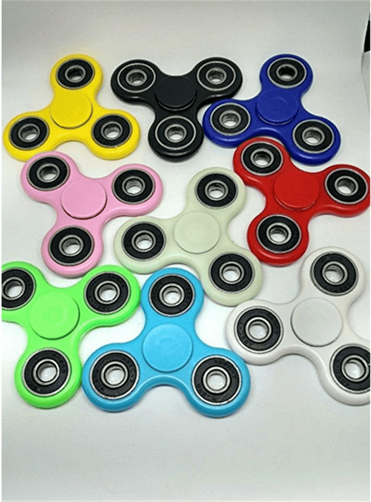 Fidget Hand Spinners 25 PC Color Bundle Bulk EDC Tri-Spinner