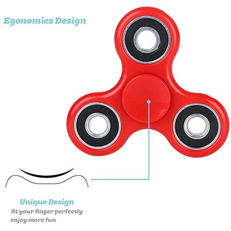 Fidget Toy Spinners 5 Pack Color Stress Relief Toys