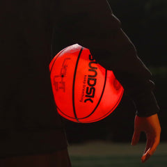 Glow-in-the-dark LED Basketball Set and Luminous Net