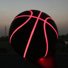 Glow-in-the-dark LED Basketball Set and Luminous Net