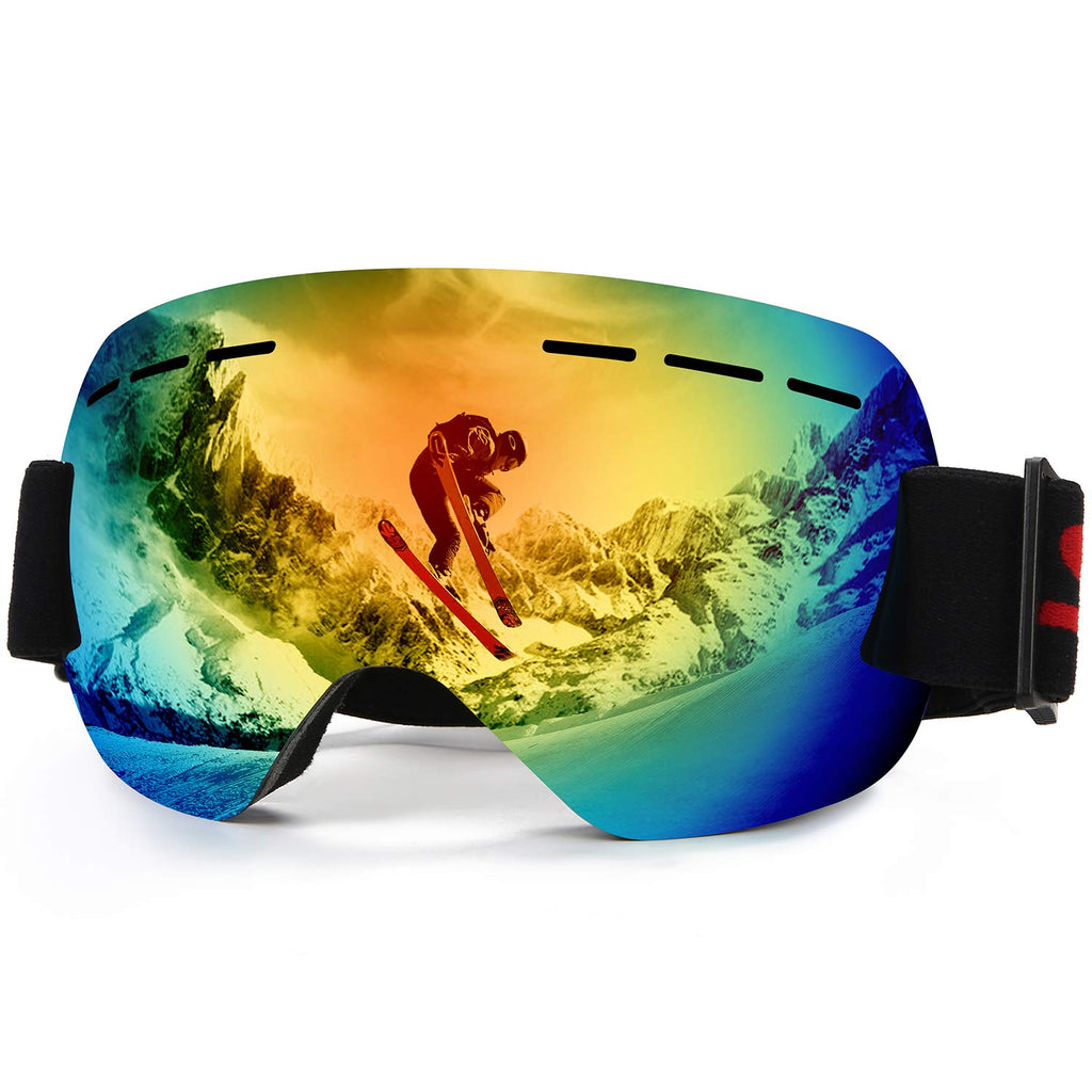 Ski Goggles Anti-Fog UV Protection Frameless