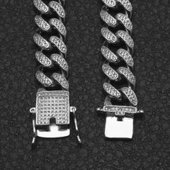 Woowooh 13MM Infinite Link Chain with CZ Stones