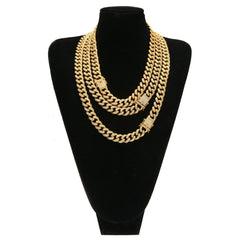 Woowooh 13MM Infinite Link Chain with CZ Stones