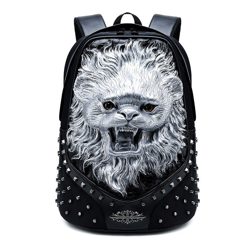 Woowooh 3D Embossed Punk Style Waterproof Animal Backpack