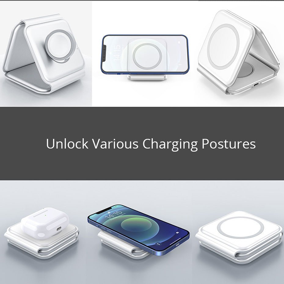 Woowooh 3 in 1 Foldable Wireless Charge Station