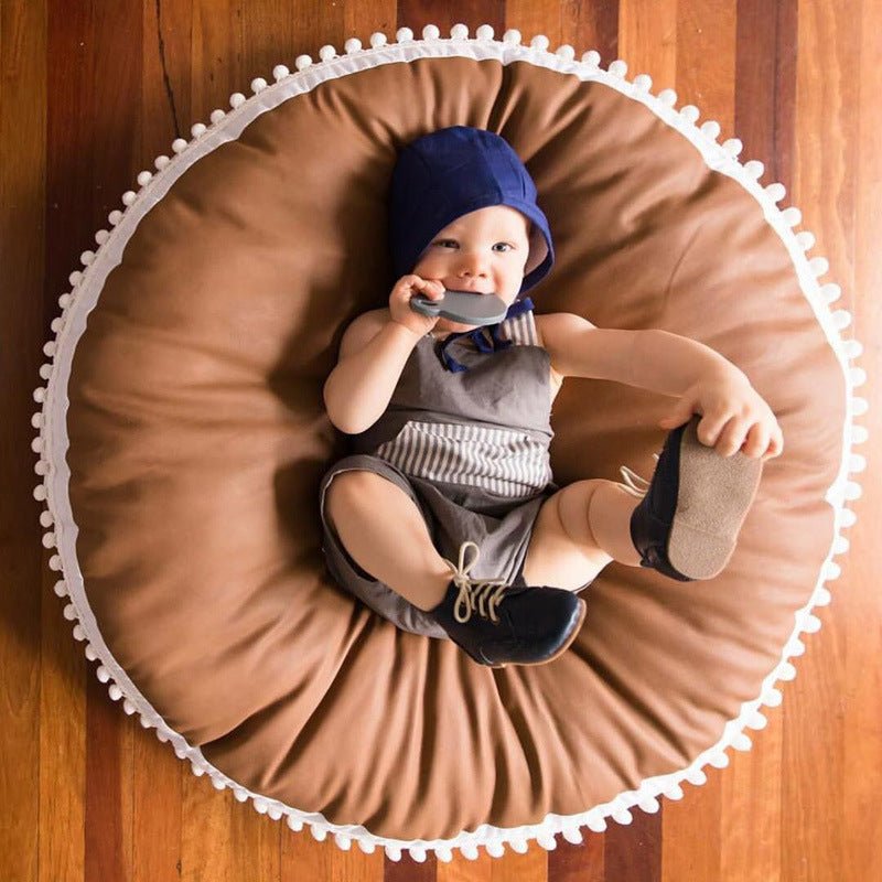 Woowooh Baby Play Mat Round Floor Cushion