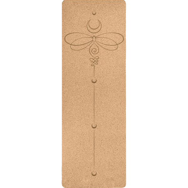 Woowooh Dragonfly Cork Yoga Mat