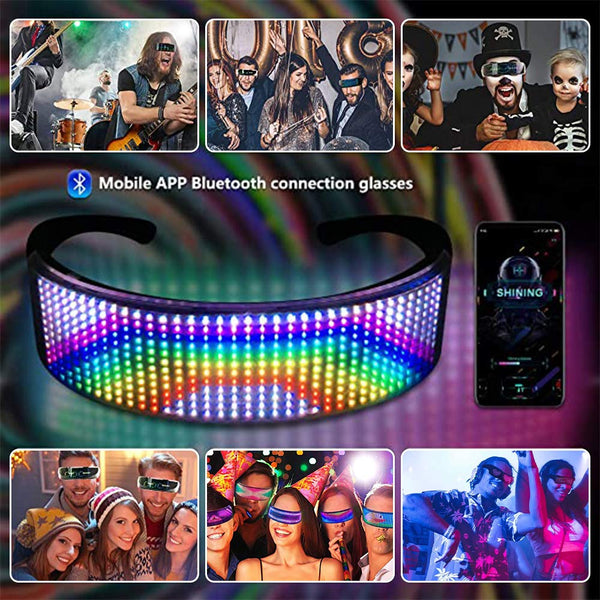 Woowooh Full Color LED Glasses Suitable For Rave Parties And Bars