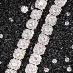 Woowooh Hip Hop Iced Out CZ Copper 1 ROW Tennis Chain