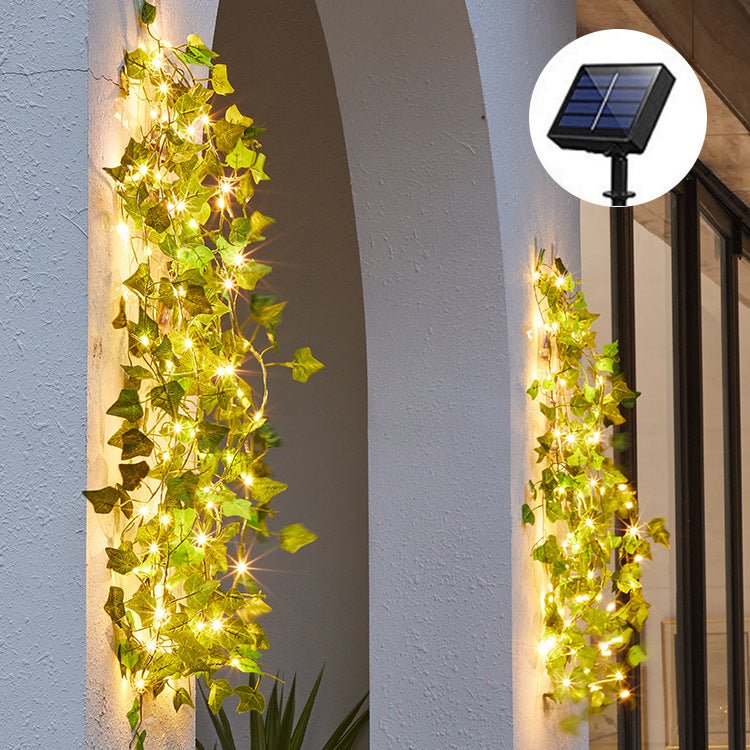 Woowooh LED Solar Copper Wire Garden Plant Rattan Light