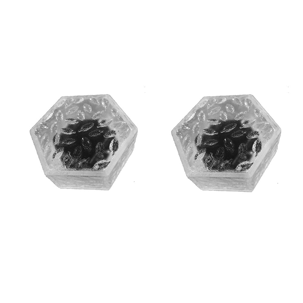 Woowooh New Hexagon Solar Ice Cube Garden Light 6 Pack
