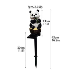 Woowooh Outdoor Panda Solar Garden Light