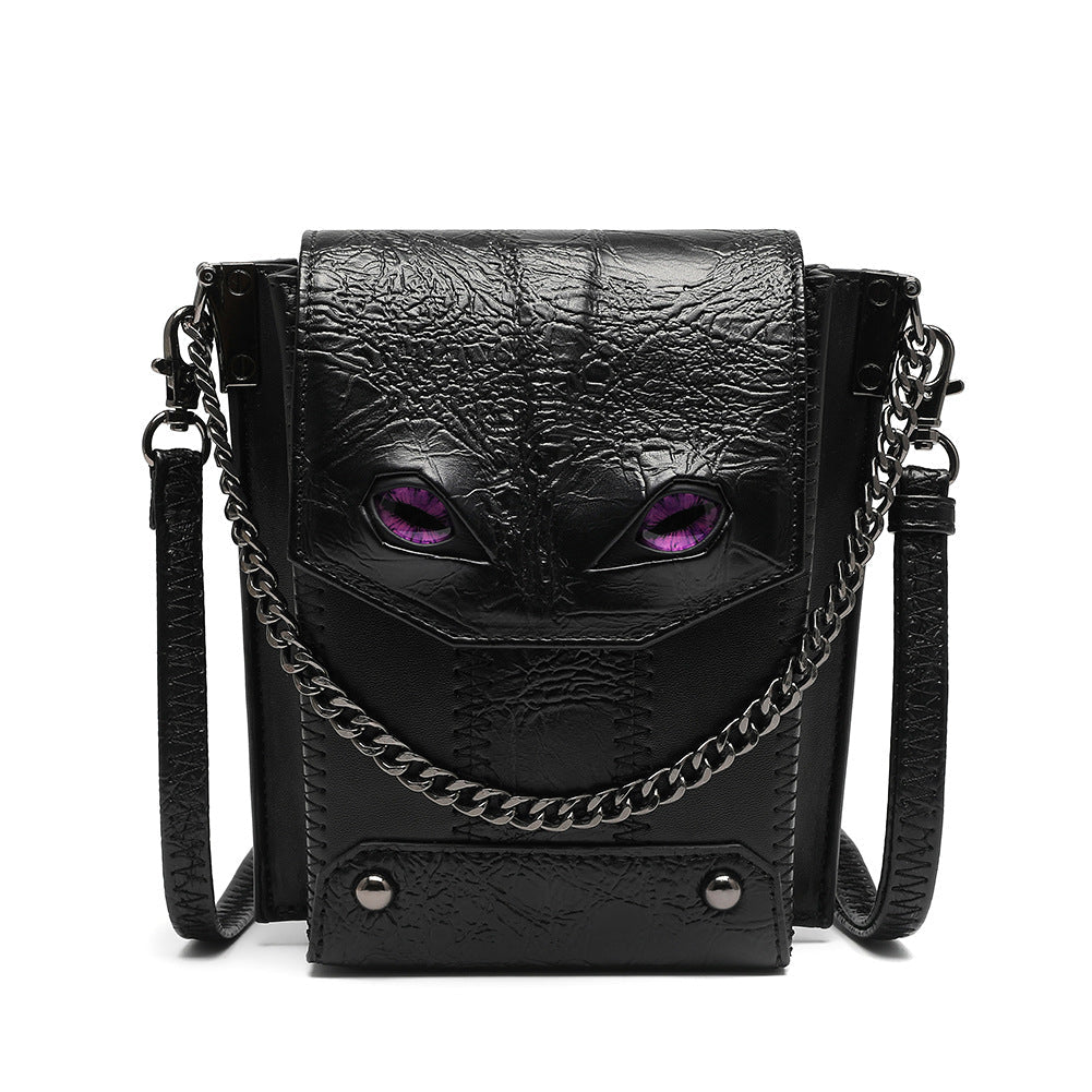 Woowooh Punk Devil Eye Crossbody Bag for Women