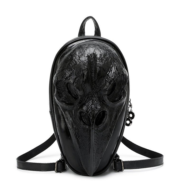Woowooh Punk Style Raven and Snake 3D Embossed Fashion Backpack