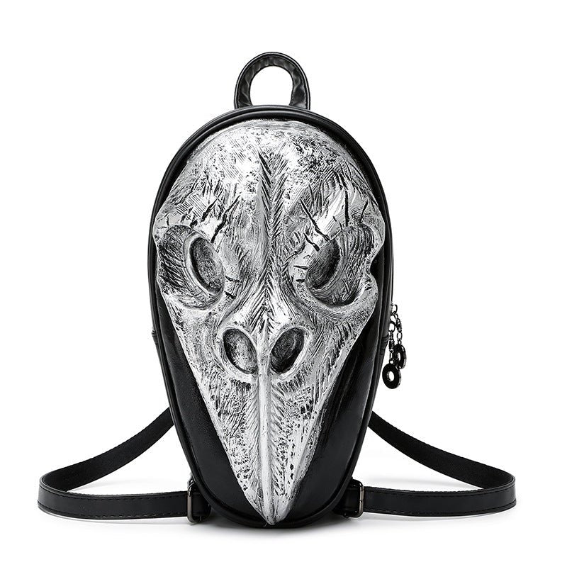Woowooh Punk Style Raven and Snake 3D Embossed Fashion Backpack