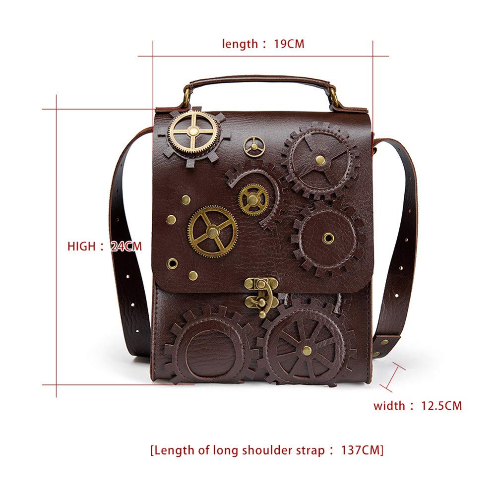 Woowooh Steampunk Diagonal Strap Pack with Gears